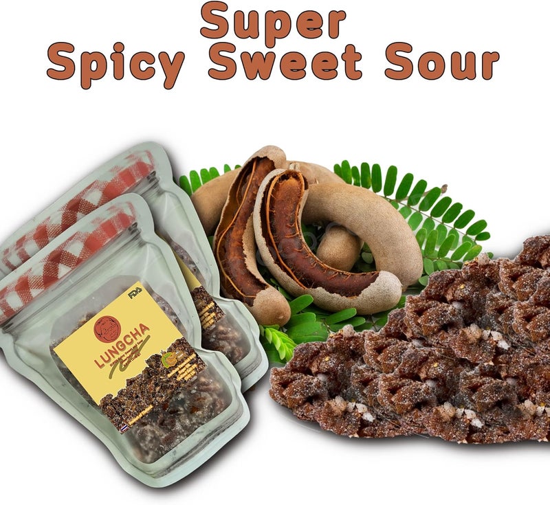 Lungcha Super Spicy & Sour Tamarind Snack - Image 3